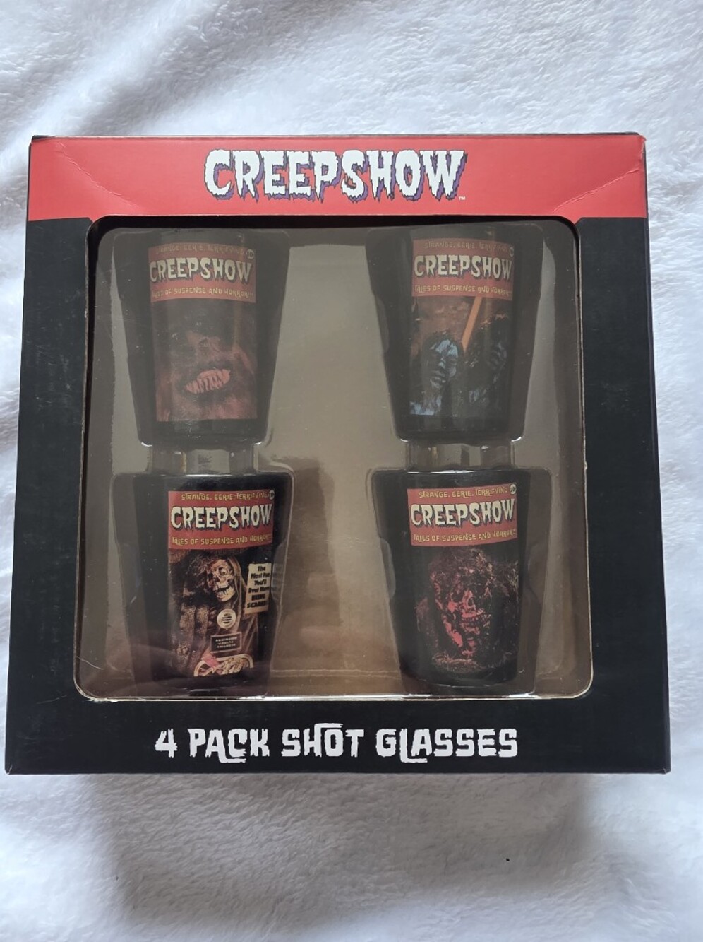 Creepshow 4-Pack Shot Glass Set Surreal Entertainment Horror Collectible